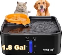 SIBAYS 230OZ 1.8GAL 7L Dog Water Fountain for Large Dogs