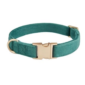 YUDOTE Ultra-soft Dog Collar Natural Cotton Corduroy