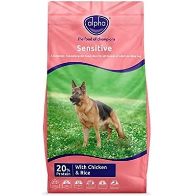 alpha sensitive complete dry dog food