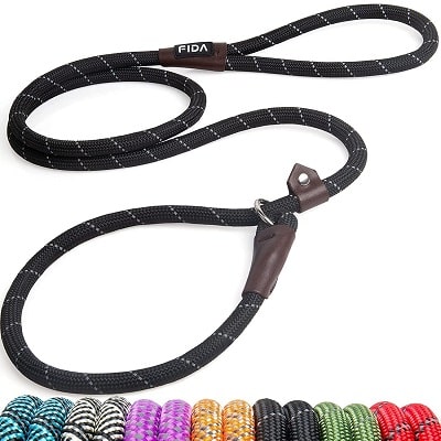 fida slip rope dog lead