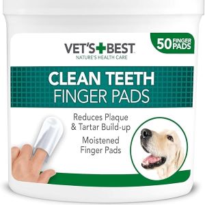 Vet's Best Dental Care Finger Wipes