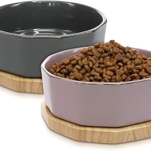 Navaris Ceramic Dog Bowl