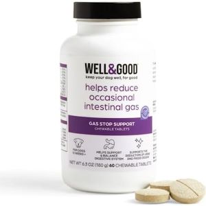 Well & Good Dog Gas Stop Chewable Tablets