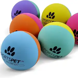 SPORTSPET High Bounce Natural Rubber Dog Balls